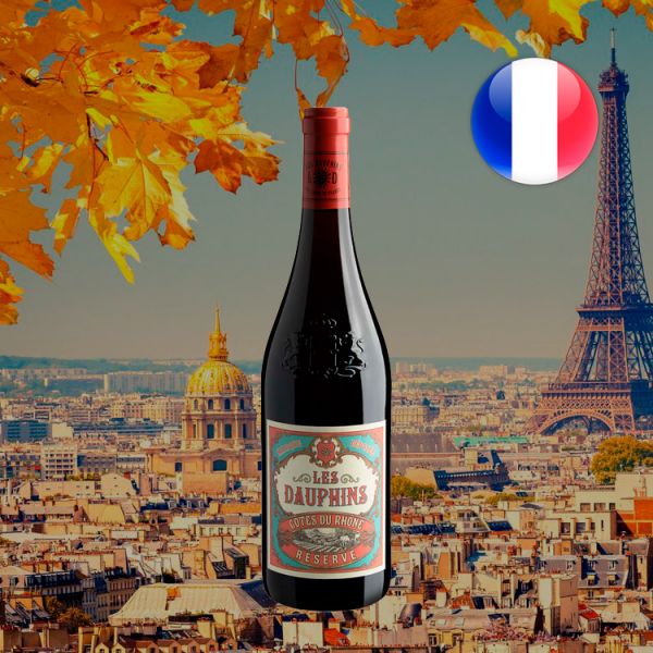 Les Dauphins Côtes du Rhone Réserve AOC 2016 Oferta