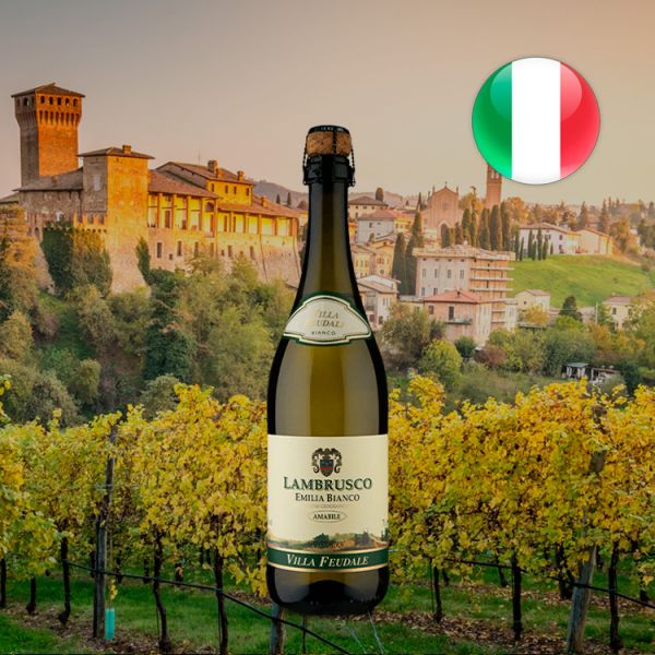 Frisante Villa Feudale I.G.T. Lambrusco dell'Emilia Bianco Amabile Suave - Oferta