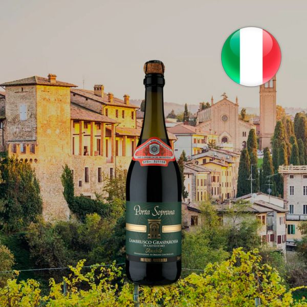 Frisante Porta Soprana D.O.C. Lambrusco Grasparossa di Castelvetro Amabile Suave - Oferta