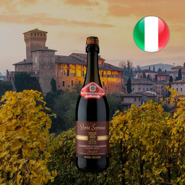 Frisante Porta Soprana D.O.C. Lambrusco Salamino di Santa Croce Tinto Amabile Suave - Oferta