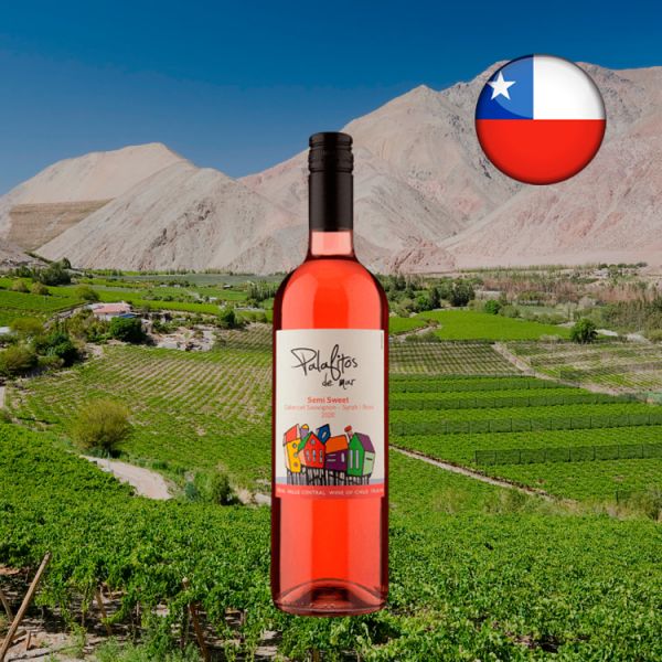 Palafitos de Mar Semi Sweet Rosé Cabernet Sauvignon Syrah 2020 - Oferta