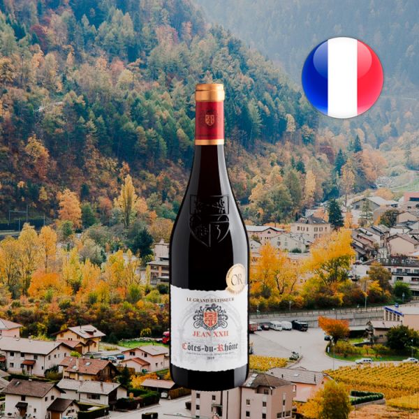 Le Grand Bâtisseur Jean XXII Côtes du Rhône AOC 2019 - Oferta