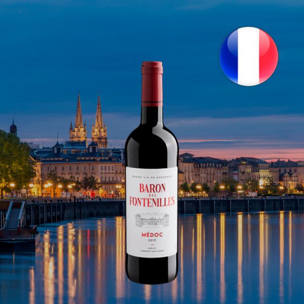 Baron des Fontenilles Merlot Cabernet Sauvignon Médoc AOP 2019 - Oferta