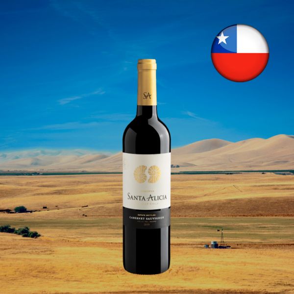 Santa Alicia Wine of Chile Reserva Estate Bottled Cabernet Sauvignon Valle Del Maipo 2019 - Oferta