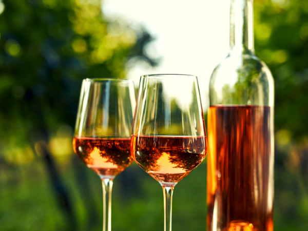 Vinho rosé francês