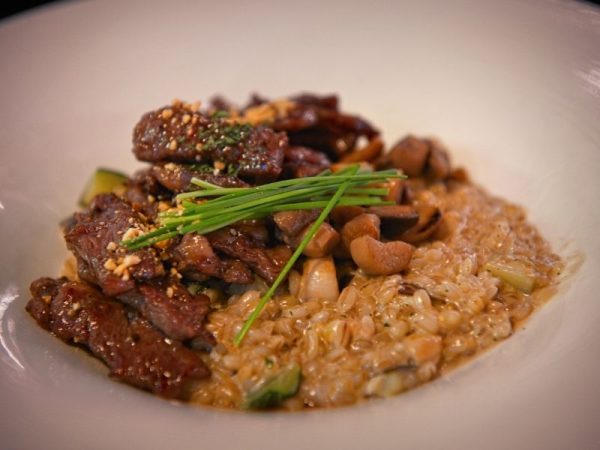 Risoto de filé mignon