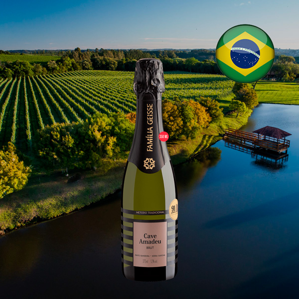 Família Geisse Cave Amadeu Brut 375mL - Oferta