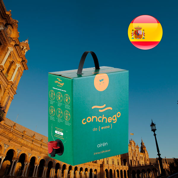 Conchego Airén Bag in Box 3L Vinho na Caixa - Oferta