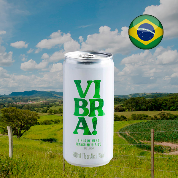 Vibra! Branco - Vinho em Lata - Oferta