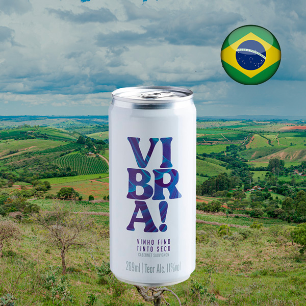 Vibra! Tinto Cabernet Sauvignon - Vinho em Lata - Oferta