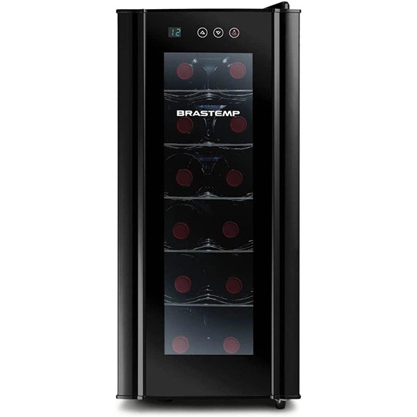Adega Climatizada Brastemp 12 Garrafas All Black Preto Bzc12b 127v - Oferta