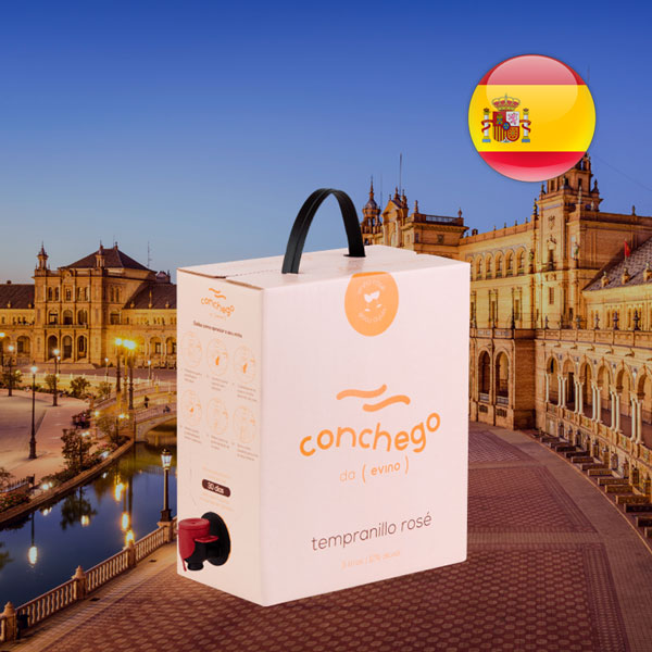 Conchego Tempranillo Rosé Bag in Box 3L 2022 Vinho na Caixa - Oferta