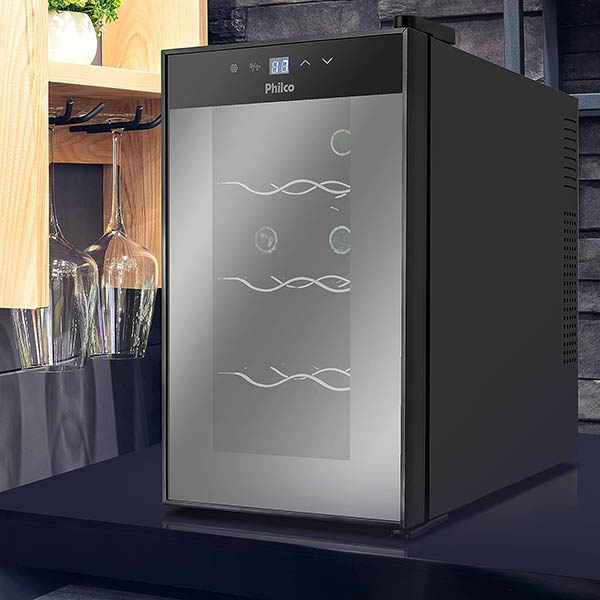 Adega Climatizada Philco PAD8 8 Garrafas Display Digital Bivolt 2