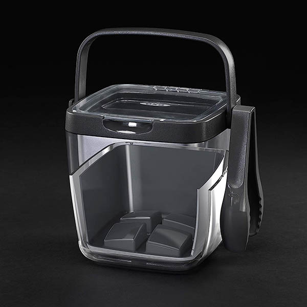 Balde Térmico para Gelo Oxo 2.4L - Parede dupla - Pinças e Bandeja de enfeites 4