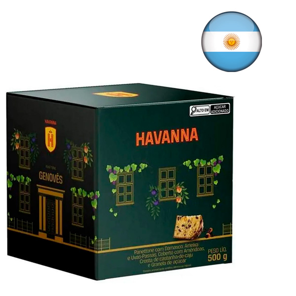 Panettone Havanna Pan Dulce Genovês com Frutas 500g