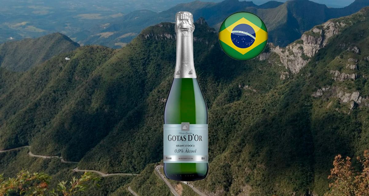Espumante Garibaldi Gotas D'Or Branco Doce Sem Álcool 0,0% - Thumbnail
