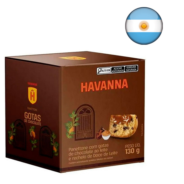 Panettone Havanna com Chocolate e Doce de Leite 130g - Oferta
