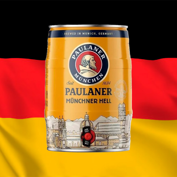 Cerveja Paulaner Münchner Hell Barril 5L - Oferta