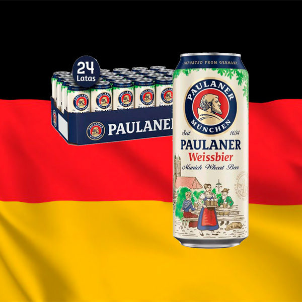 Cerveja Paulaner Weissbier Lata 500ml (24 Latas) - Oferta