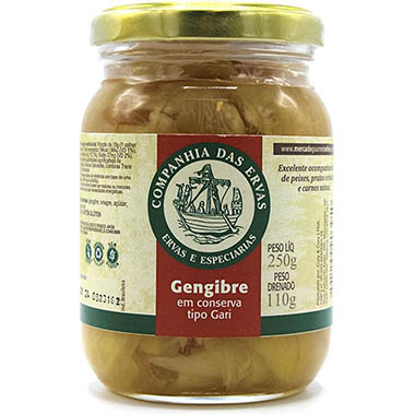 Gengibre em conserva (gari)