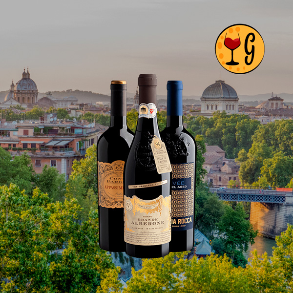 Kit 3 Vinhos Italianos Pontuados – Tradição e Sabor da Itália em Sua Taça - Oferta