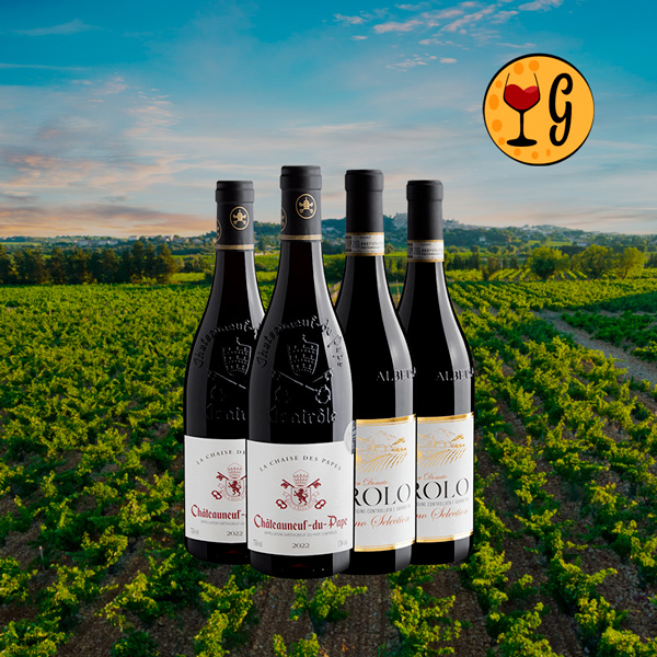 Kit Barolo e Châteauneuf-du-Pape – dois ícones lendários do Velho Mundo - Oferta