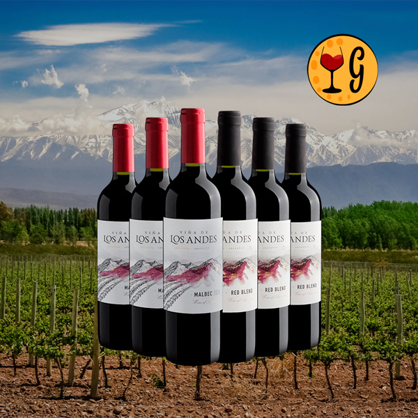 Kit Viña de Los Andes 3 Malbec e 3 Red Blend – Qualidade de Mendoza a Preço Imbatível - Oferta