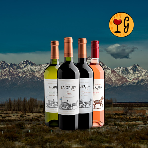 Kit Vinhos Argentinos La Grupa com 4 Rótulos Irresistíveis e Acessíveis - Oferta