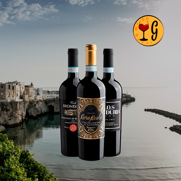 Kit Vinhos Primitivo di Manduria – Três Vinhos Italianos Excepcionais - Oferta