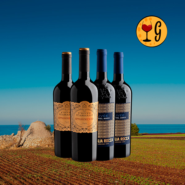Kit de 2 Vinhos Italianos Premiados com Super Desconto - Oferta