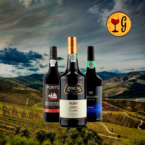 Kit 3 Vinhos do Porto Ruby Imperdíveis - Oferta