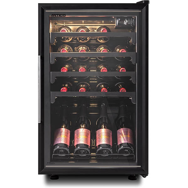 ‎Adega Climatizada e Refrigerador 2 em 1 20 Garrafas De Vinho e 100 Latas 220V 3