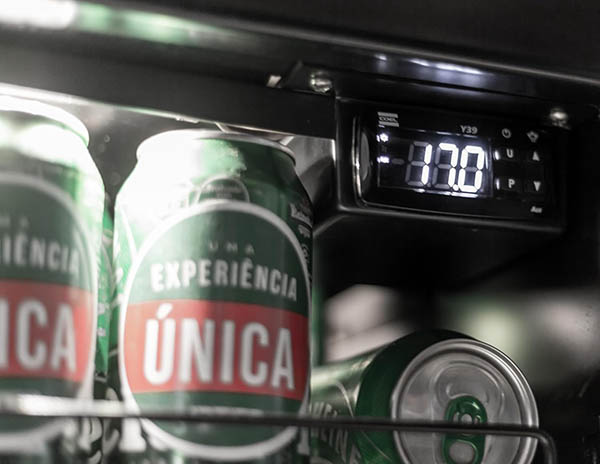 ‎Adega Climatizada e Refrigerador 2 em 1 20 Garrafas De Vinho e 100 Latas 220V 7