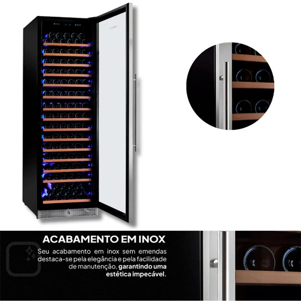 Adega Climatizada Benmax BAC188 188 Garrafas 5