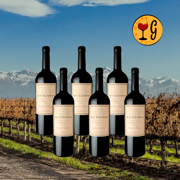 Kit 6 Garrafas Catena Zapata DV Catena Cabernet-Malbec 2024 – Potência e Maciez em Sexteto Argentino - Oferta