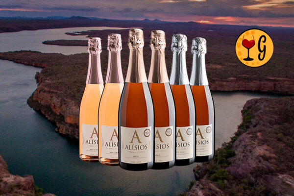 Kit 6 Espumantes Brasileiros Alísios - 2 Brut + 2 Rosé Brut + 2 Moscatel por R$44,90 cada garrafa - Thumbnail